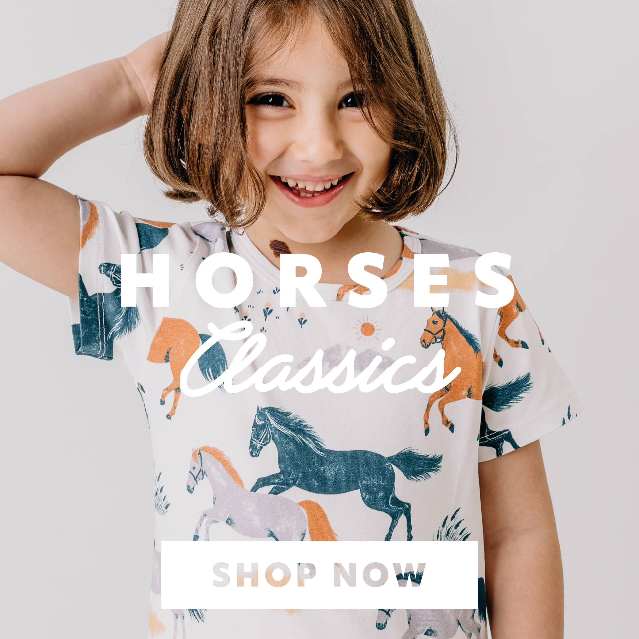 Pferde-Motive Kinderkleidung
