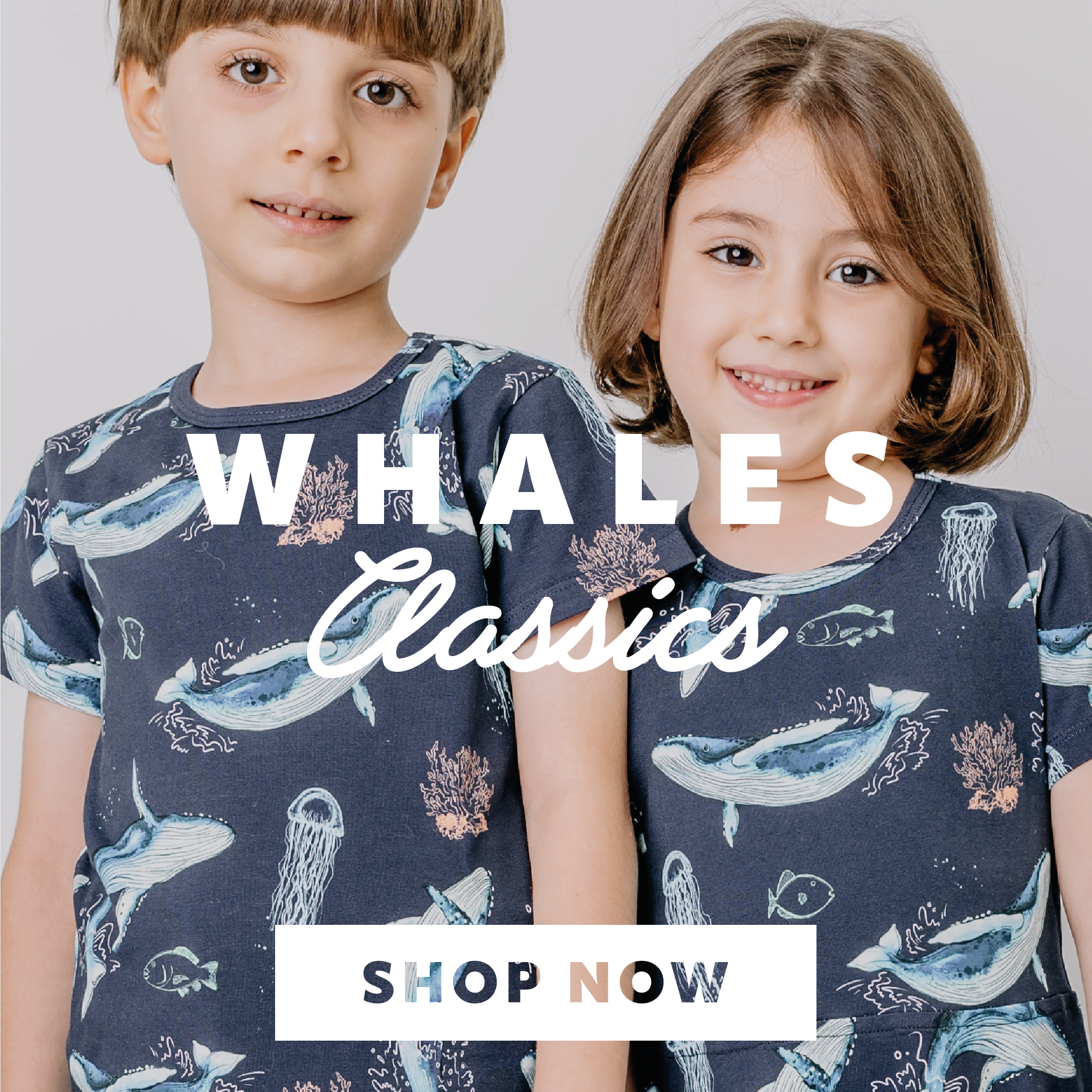 Wal-Motiven Kinderkleidung