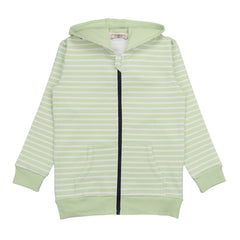 Green stripes 14-Sweat Jacket