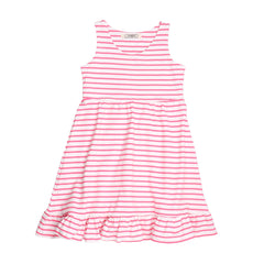 Pink stripes 12-Sleeveless Dress