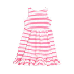 Pink stripes 12-Sleeveless Dress