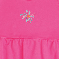 Pink Flowers-Sleeveless Dress