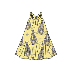 Short sleeve dress made of cotton (organic)