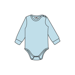 Long-sleeved body made of cotton (organic)