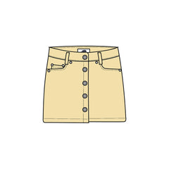 Skirt made of jeans (organic cotton)