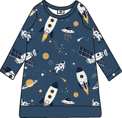 Long sleeve dress made of cotton (organic)