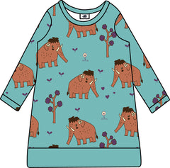 Long sleeve dress made of cotton (organic)