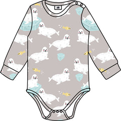 Long-sleeved body made of cotton (organic)