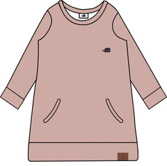 Long sleeve dress made of cotton (organic)