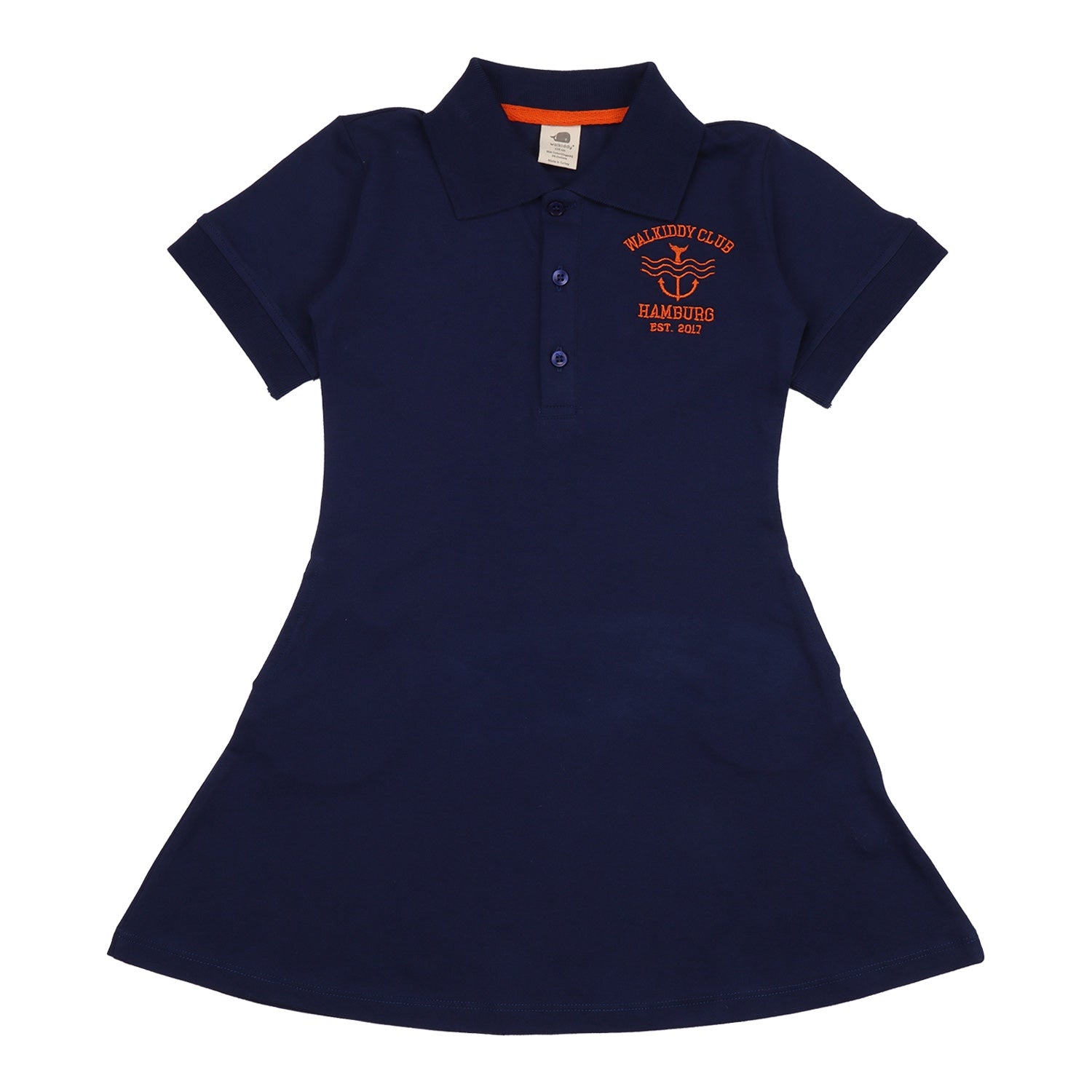 Blue Depths-Polo Dress