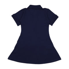 Blue Depths-Polo Dress