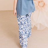 Blue Birds and Flowers-Pants