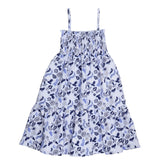 Blue Birds and Flowers-Strap Dress