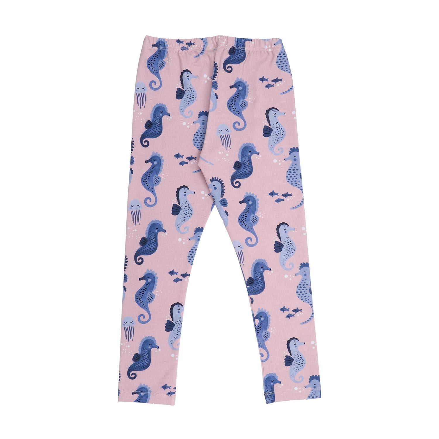 Blue Seahorses-Leggings