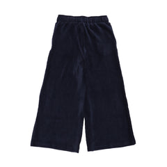 Cord Navy - Byxor med vida ben
