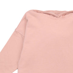 فستان هودي بطبعة قطة وردية اللون