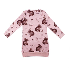 Langarm Kleid aus Baumwolle (Bio)