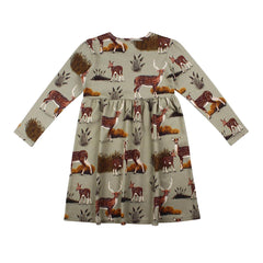 Langarm Kleid aus Baumwolle (Bio)