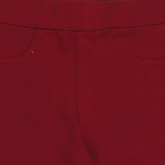Burgundy-Sweat Leggings 98