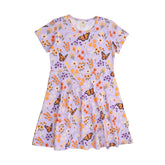 Flowers and Butterflies-Flared Dress