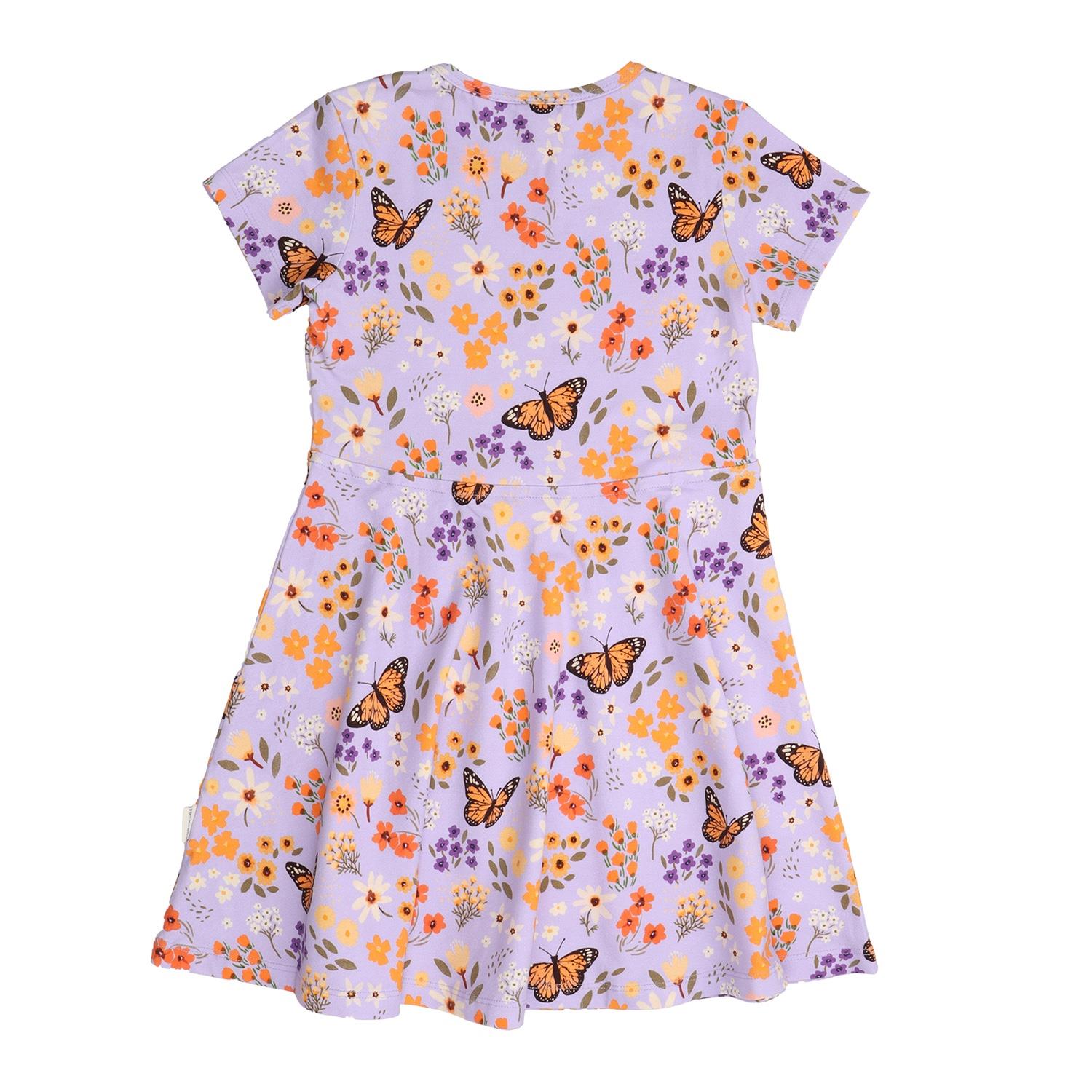 Flowers and Butterflies-Flared Dress