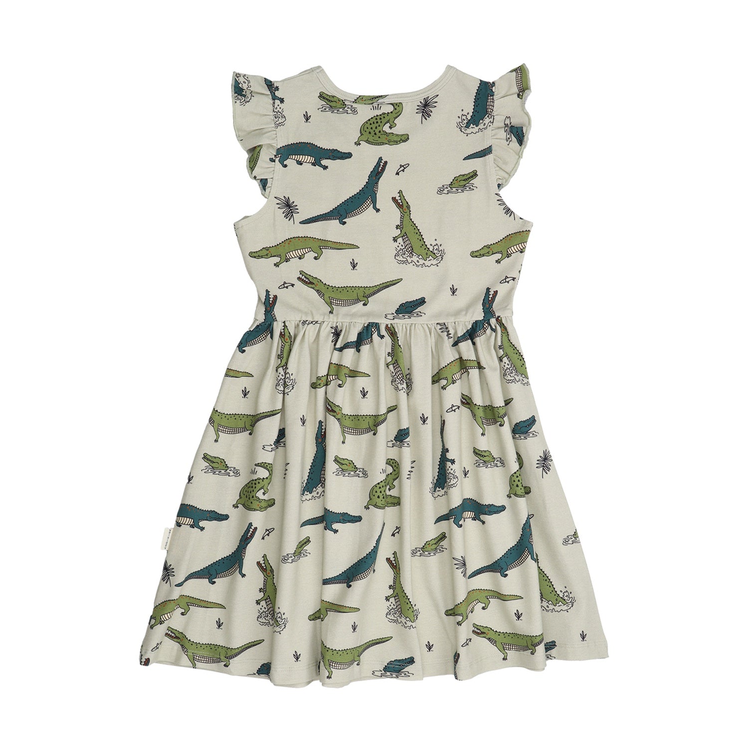 Funny Crocodiles-Ruffle Dress