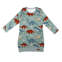 Langarm Kleid aus Baumwolle (Bio)