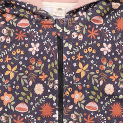 زهور مزخرفة - سترة رياضية