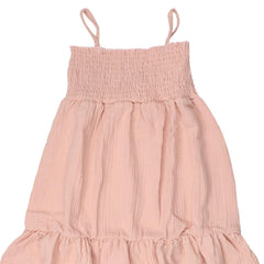 الزهور والأوراق - فستان بحزام