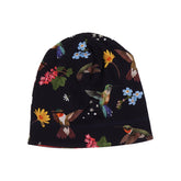 Hummingbirds Around Flowers-Beanie