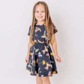 Hummingbirds Around Flowers-Skirt