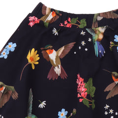 Hummingbirds Around Flowers-Skirt