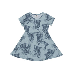 Kurzarm Kleid aus Baumwolle (Bio)