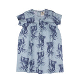 Kurzarm Kleid aus Baumwolle (Bio)
