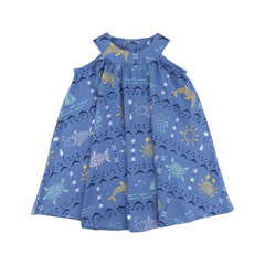 Kurzarm Kleid aus Baumwolle (Bio)