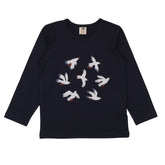 Navy Shirt für Kinder – Walkiddy nachhaltige Kindermode aus Bio-Baumwolle
