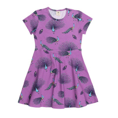 Fancy Peacocks-Flared Dress