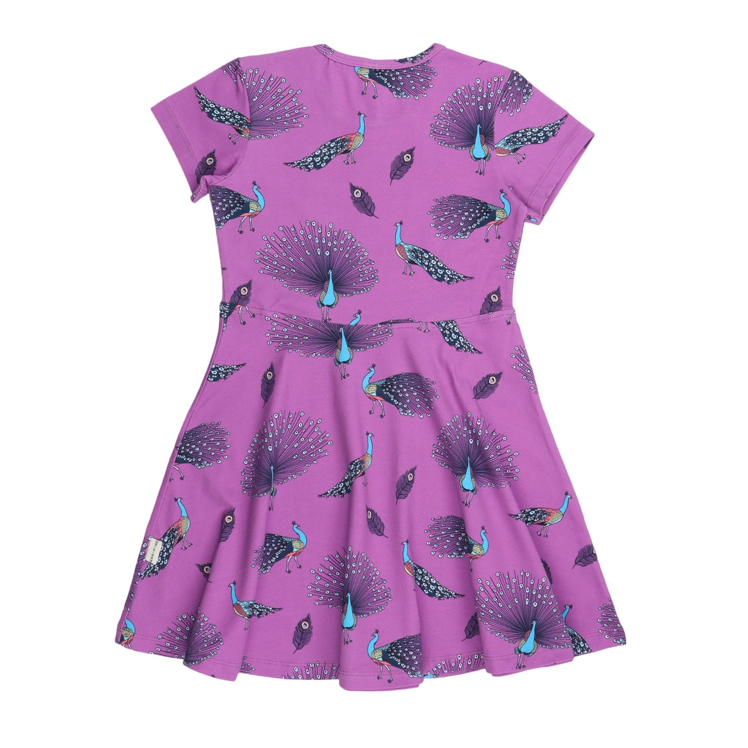 Fancy Peacocks-Flared Dress