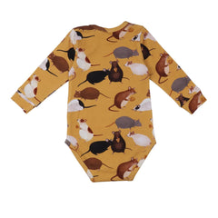 جسم بأكمام طويلة مصنوع من القطن (عضوي)