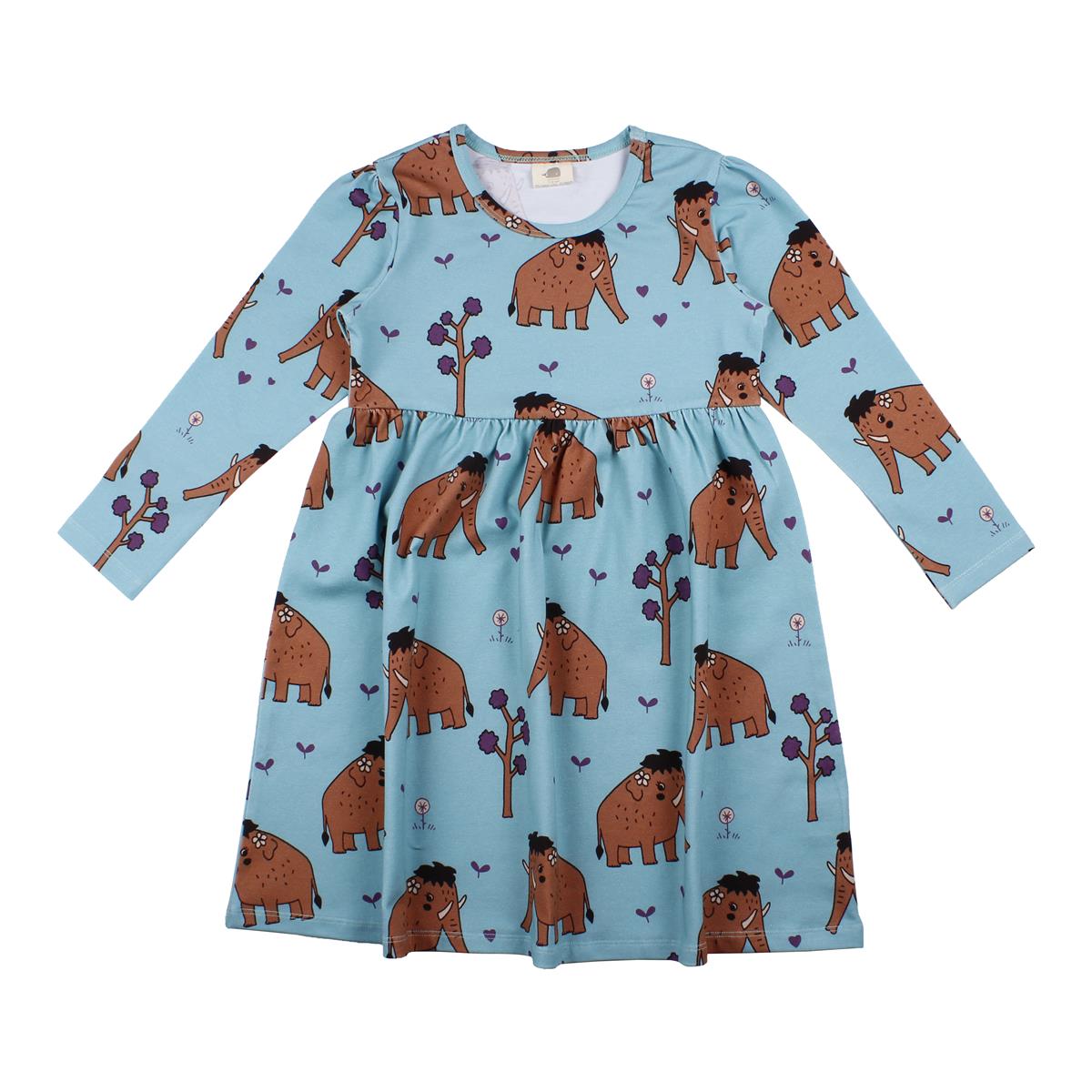 Langarm Kleid aus Baumwolle (Bio)