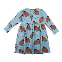 Langarm Kleid aus Baumwolle (Bio)