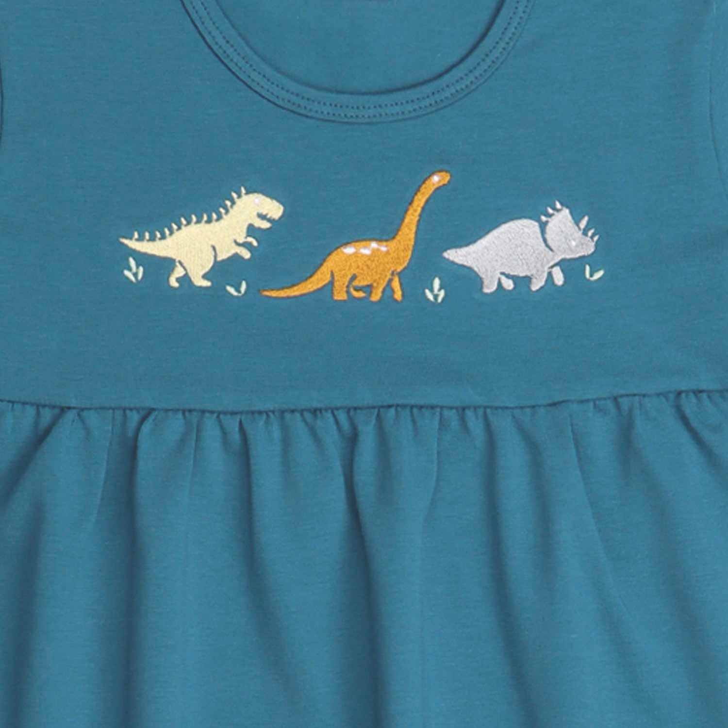 Running Dinosaurs-Babydoll Dress