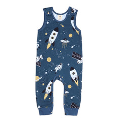 Sleeveless romper made of cotton (organic)