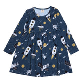 Long sleeve dress made of cotton (organic)