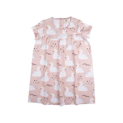 Kurzarm Kleid aus Baumwolle (Bio)