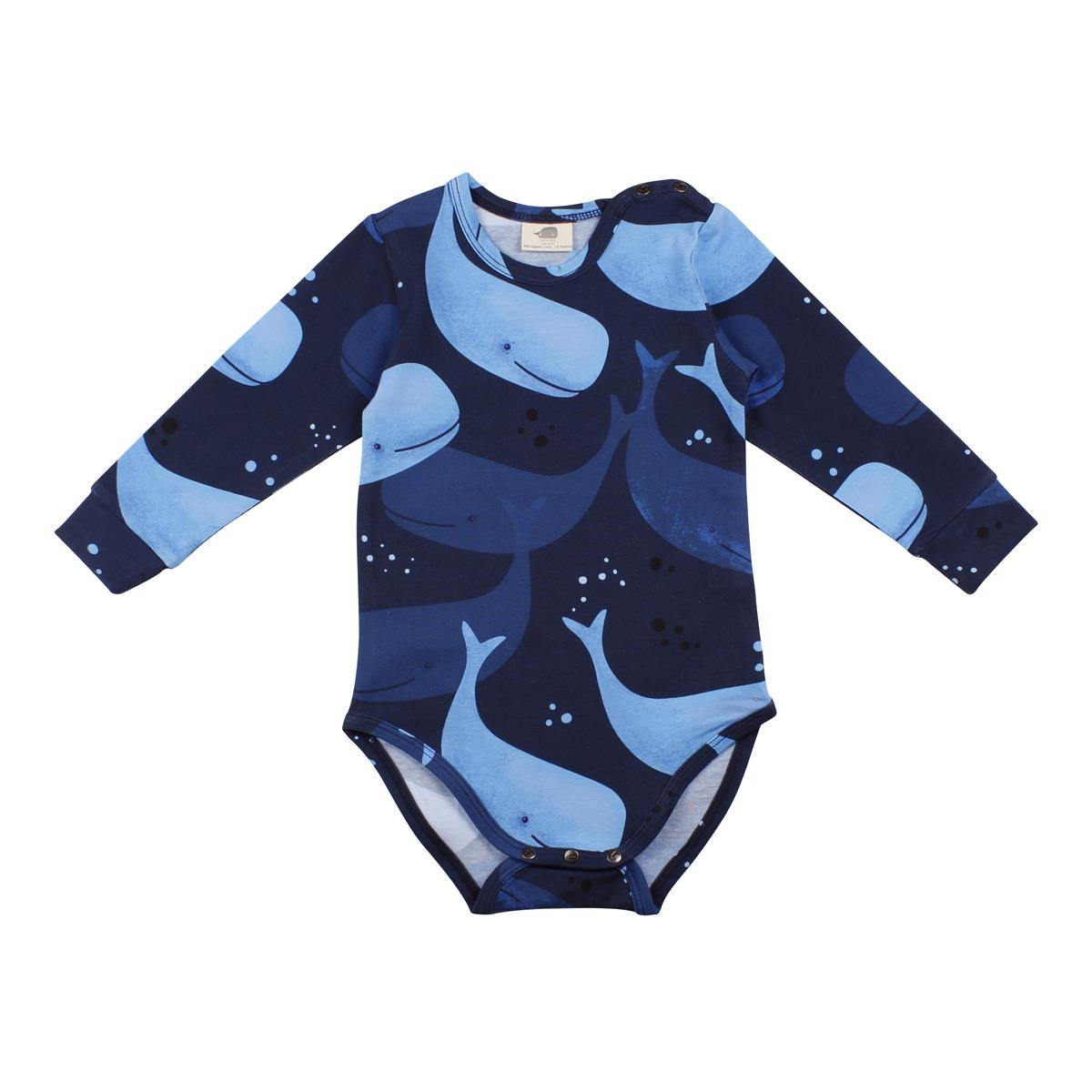 Langarm Body aus Baumwolle (Bio)