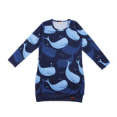 Langarm Kleid aus Baumwolle (Bio)