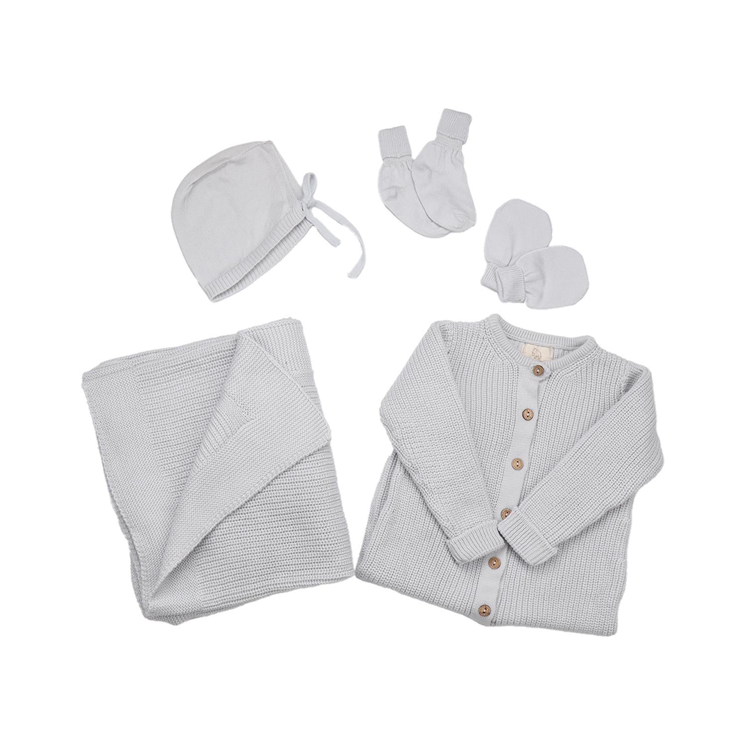 Geschenkset aus Biobaumwolle-Blau