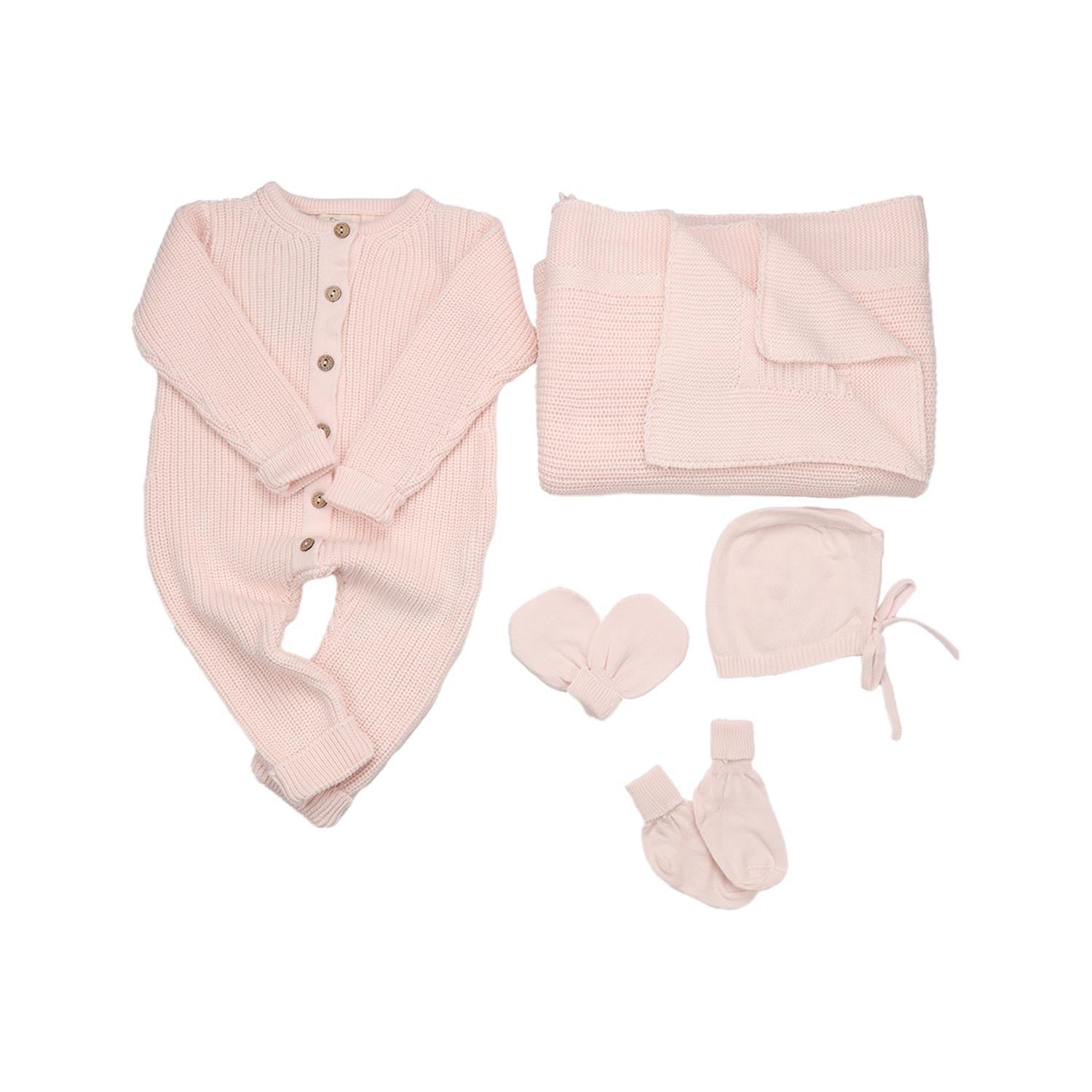 Geschenkset aus Biobaumwolle-Rosa