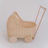 rattan doll's pram